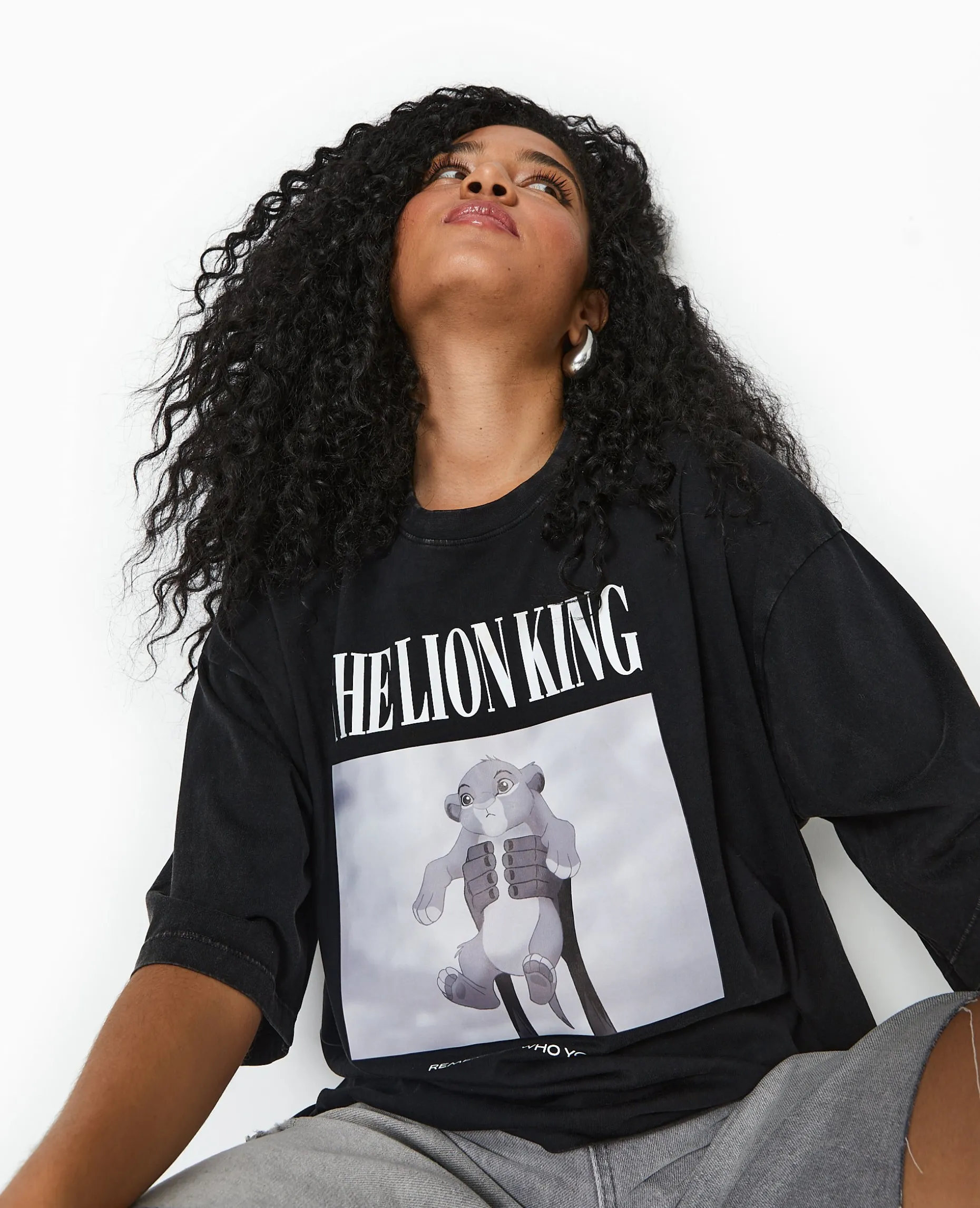 T-shirt Oversize THE LION KING - Noir