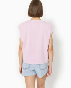T-shirt Sans Manches STITCH - Rose