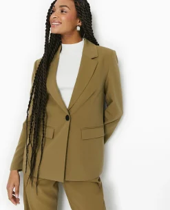 Veste Blazer 1 Bouton - Vert Kaki