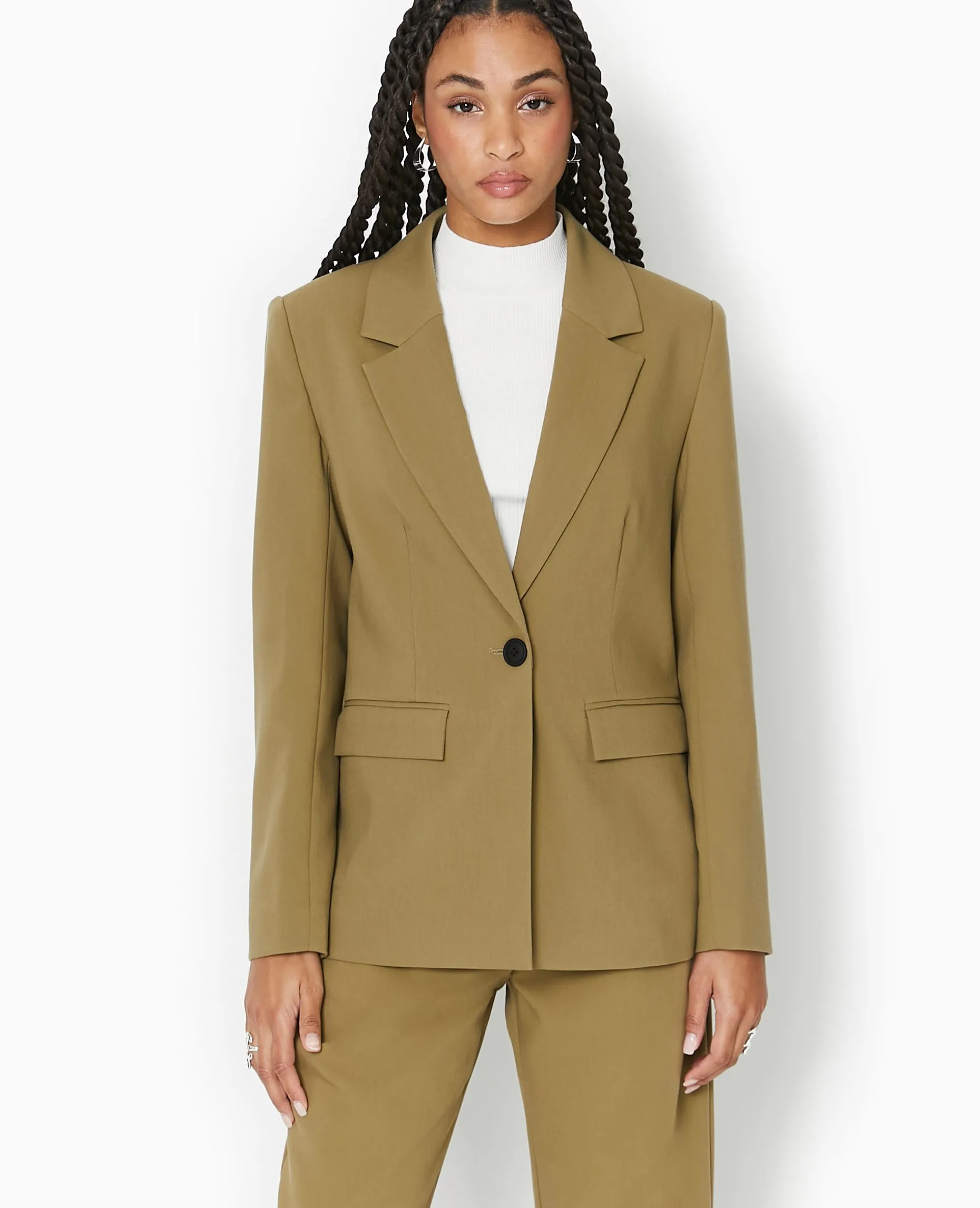 Veste Blazer 1 Bouton - Vert Kaki