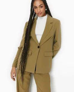 Veste Blazer 1 Bouton - Vert Kaki