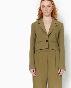 Veste Blazer Courte - Vert Kaki