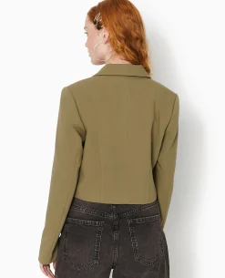 Veste Blazer Courte - Vert Kaki