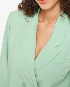 Veste Cropped Double Boutonnage - Vert Olive