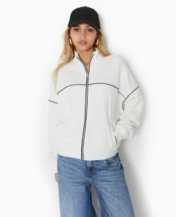 Veste De Survetement En Molleton - Blanc